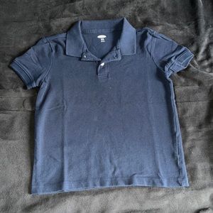 OLD NAVY KID BOY NAVY BLUE POLO SHORT SLEEVE SCHOOL UNIFORM SHIRT